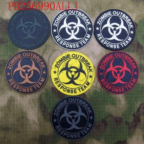 Biohazard ZRT ZOMBIE OUTBREAK 3D PVC patch Badges