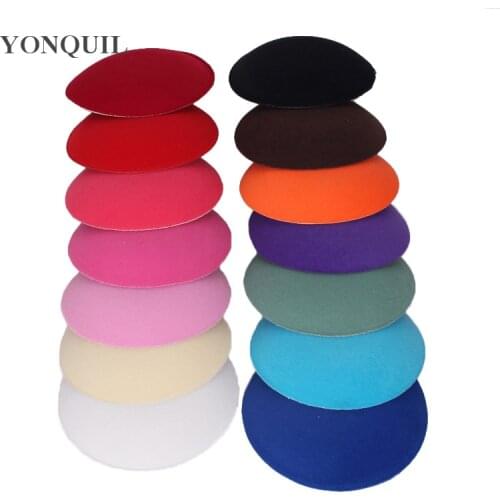 Multiple Colors 7Cm Teardrop Fascinator Base Millinery Cute Base DIY Wedding Hair Accessories Party Hats Hairstyle Material
