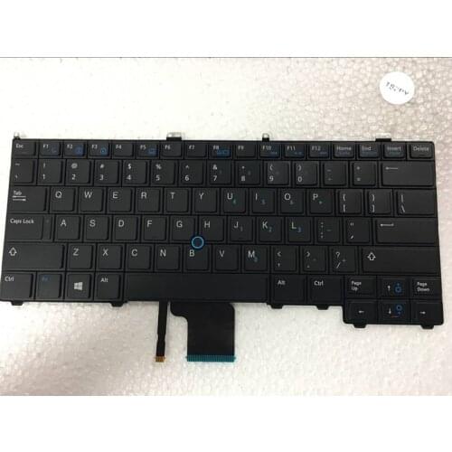 NEW US Laptop keyboard for FOR Dell Latitude 12 7000 E7240 E7440 US No Point