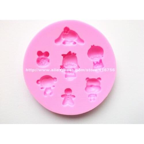 New! Free Shipping Monkey Shaped Silicone Mold Cake Decoration Fondant Cake 3D Food Grade Silicone Mould 259