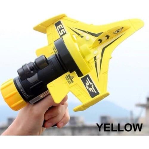 New Childrens Cartoon Hand Throw Airplane Toy Outdoor Launcher Swivel Glider Catapult Aircraft Toy Sets For Kids Boys Gift
