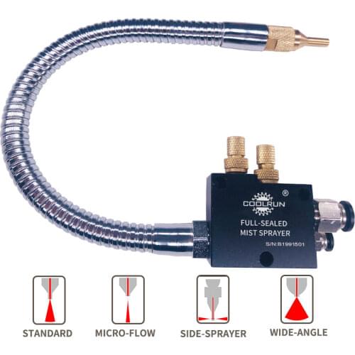 No-Leak Mist Coolant Lubrication Spray System Unit Mist Cooling Sprayer CNC Lathe Milling Drill Engraving Machine Tool