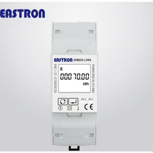 SDM230-LORA 230V 470/433MHz Singe Phase LoRaMesh Wireless Multi-function Energy Meter for AMR Solution