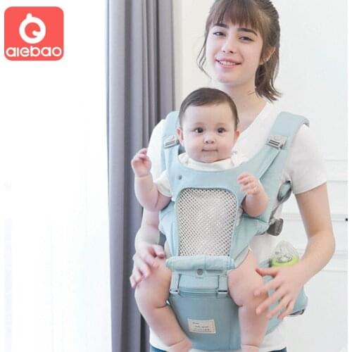 Baby Carrier Infant Ergonomic Hipseat Sling 3 in 1 Front Facing Kangaroo Kids Functional Carrier for Baby Travel 2-36M AEB13