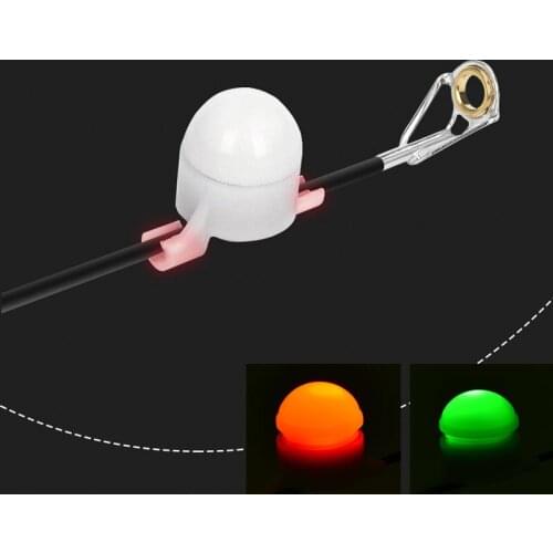 LED Fishing Alarm Pole Tip Sensor Light Carp Night Fishing Tackle Tool Sea Pole Fishing Alarm Sensor Flashing Warning Light