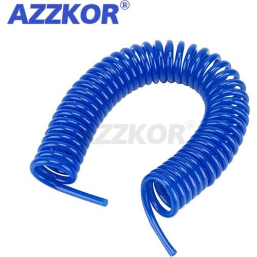 6M 9M 12M 15M Air Pressure Hose PU Telescopic Tube Spring Tube for Compressor Air Tool 8mm x 5mm Blue Hose Tube