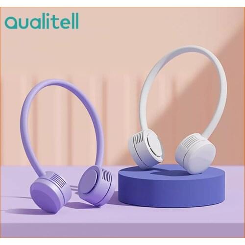 YOUPIN Qualitell Neck Fan Hanging Fans 360°Free Adjustment Type-C Charging One Key Switch ABS Material Three Wind Speed Fan