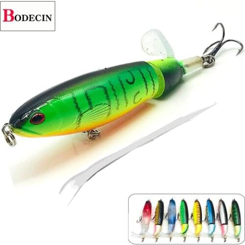 Hard Plopper Soft Rotating Tail Surface/Fake/Artificial Bait For Fishing Lure/Wobblers/Tackle/Baubles Whopper Popper Topwater