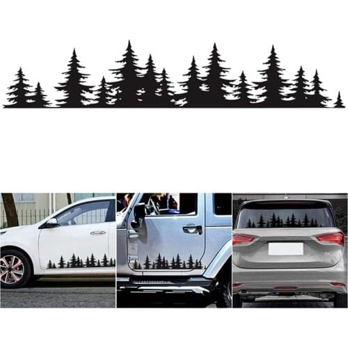 1Pcs Car Universal SUV Side Body Sticker Pine Tree Woods Decal Sticker Decoration for Car /Ford/SUV/Jeep Wrangler