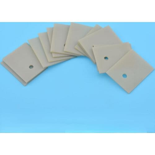 10pcs Aluminum Nitride Ceramic Heat Sink Aluminum Nitride Thermal Conductive Ceramic Sheet Ceramic Substrate Substrate