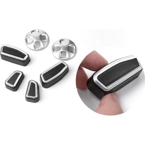 6x Car Auto Interior Accessories Seat Adjust Button Switch Trim Cover Styling For Maserati Levante Ghibli Quattroporte