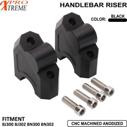 Motorbike Aluminum Handlebar Handle Bar Riser Mount Clamp For Benelli BJ300 BJ302 BN300 BN302