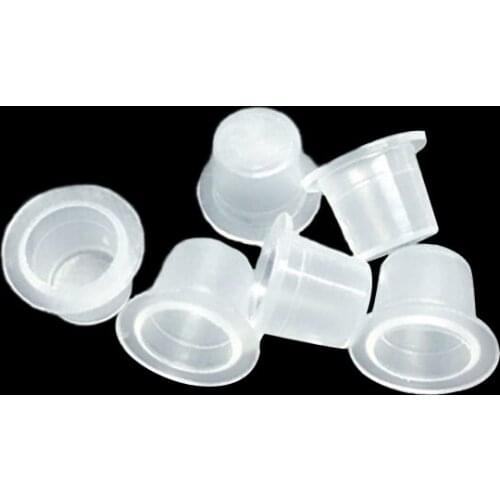 Free Shipping 500Pcs Semi-Permanent Makeup Eyebrow Lips Tattoo Pigment Cups Permanent Tattoo Makeup Ink Containers