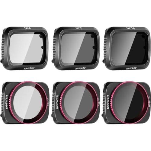 Neewer Camera Lens Filters Compatible with DJI Mavic Air 2 Lens Filter Set, Multi-coated Filters Pack Accessories (6 Packs)