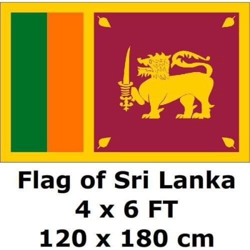 Sri Lanka Flag 120 x 180 cm Polyester Sri Lankan Flags And Banners National Flag Country Banner Home Decoration