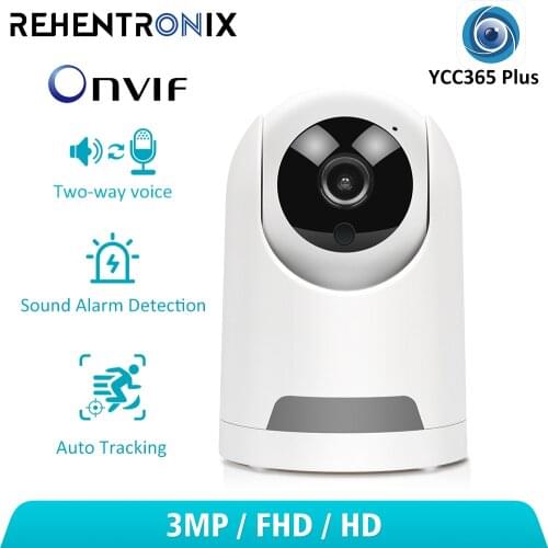 ONVIF Smart Home WiFi PTZ Camera 3MP Wireless Security Camera Auto Tarcking Camera Indoor Baby Monitoring Smart IP Camera