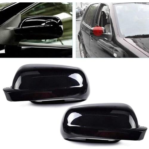 Left Side Rear View Mirror Cover Plastic Gloss Black for -Golf Jetta MK4 1999-2005 3B0857538B