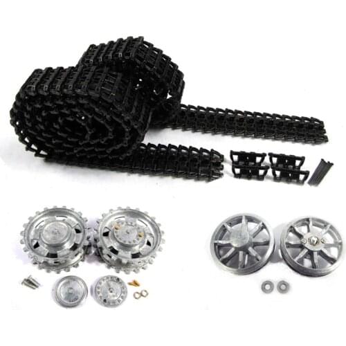 Mato 1/16 Metal Track With metal sprockets idler wheels Bearing kit For HengLong 3848/49/68-1 Panzer III/IIIH Stug III RC Tank