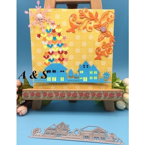 S52-1 METAL CUTTING DIES City House gift Scrapbook card album wedding paper craft home decor embossing stencil punch