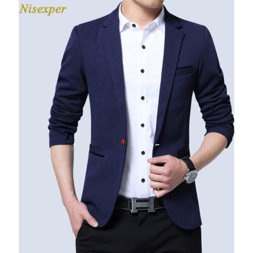 Fashion Men Blazer Mens Blazers Autumn Mens Slim Jacket Thin Single Outwear Men Suits Casual Man Clothing Plus Size 5XL