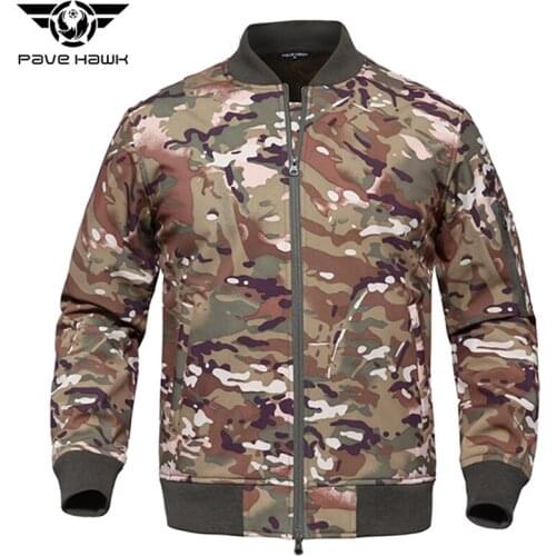 Men MA1 Soft Shell Military Jacket Scratch-resistant Waterproof Zipper Pocket Winter Warm Fleece Liner Tactical Trench Coat