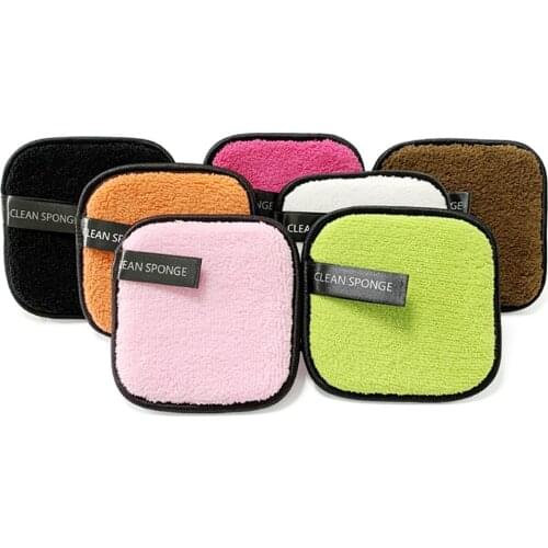 Soft Makeup Remover Pad Reusable Double Sides Microfiber Cotton Pads Face Cleaner Cleaning Sponge Towel Makeup Puff Skin Care
