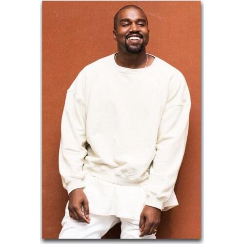 New Kanye West American Rap Music Singer-Silk Art Poster Wall Sticker Decoration Gift