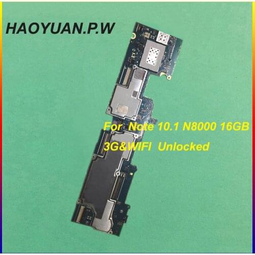 Tested Original Full Work Unlocked Motherboard flex Circuits Cable For Samsung Galaxy Note 10.1 N8000 16G ROM 3G&WIFI