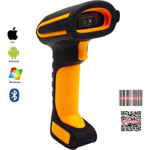 QS Wireless Barcode Scanner 2.4G Bluetooth hand held 1D 2D Barcode QR code IP68 Industrial Android IOS Windows Portable Scanner