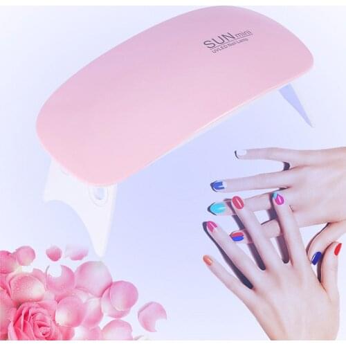 LED UV Nail Dryer Curing Lamp SUN Mini 6W Light Portable Gel Based Polish Dry
