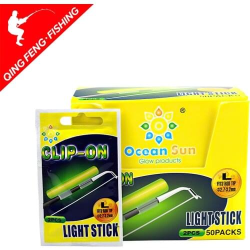 10PCS(5bags) Fishing Glow Sticks Luminous Fishing Fluorescent Night Fishing Lighting Stick Clip On Dark Glow Stick S M L XL