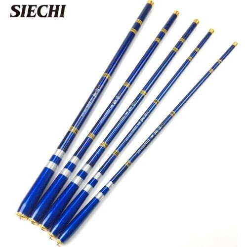 SIECHI 3.6M -7.2M Carbon Fiber Fishing Rod Telescopic Ultra-light Hard Pole for Stream Freshwater Fishing Pole