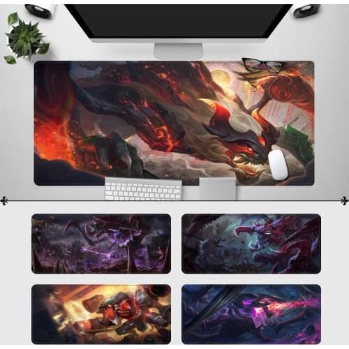 Vintage League of Legends Cho'Gath Gaming Mouse Pad Gamer Keyboard Maus Pad Desk Mouse Mat Game Accessories For Overwatch