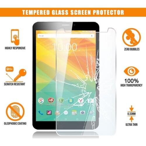 Screen Protector for Prestigio Grace 3118 3G 8" Tablet Tempered Glass Scratch Resistant Anti-fingerprint HD Clear Film Cover