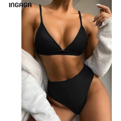 Summer Women Swimwear Irregular Floral Printed Halter Two Piece Swimsuit Women Ribbed Biquini Bathing Suits Brazilian Bikinis