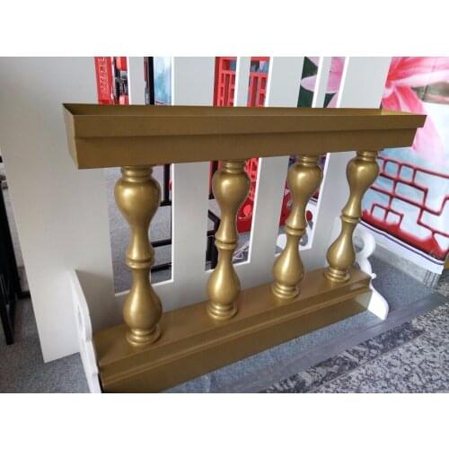 Gold or White Wedding road lead wedding decoration flower stand iron fence 8pcs/lot