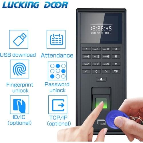 1000 Users Access Control and Time Attendance TCP/IP Fingerprint Biometric Keypad Compatible for Indoor Access control system