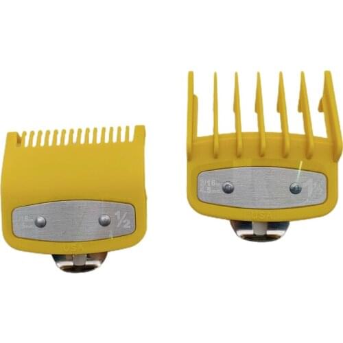 2PCS Barber Shop Styling Guide Comb Set Oil Head Hair Trimmer Attachment Hairdresser Clipper Limits Comb