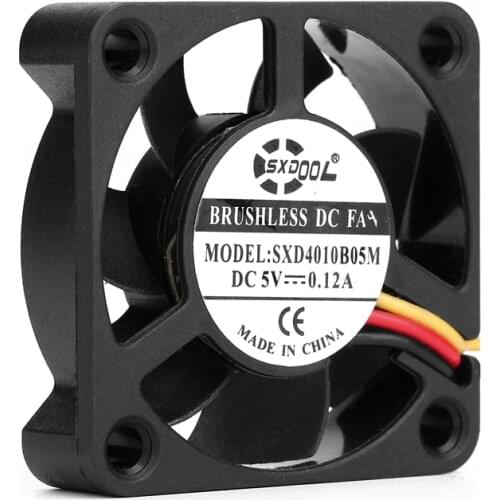 2pcs Dual Ball 4cm cooling fan 40mm 40x40x10mm 4010 3Pin 5V DC Brushless High quality Cooling Fan