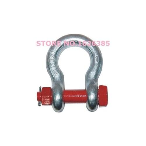 8.5T 1" , G2130 U.S. Type bolt bow anchor shackle galvanized die forging bracket,boat part,marine hardware