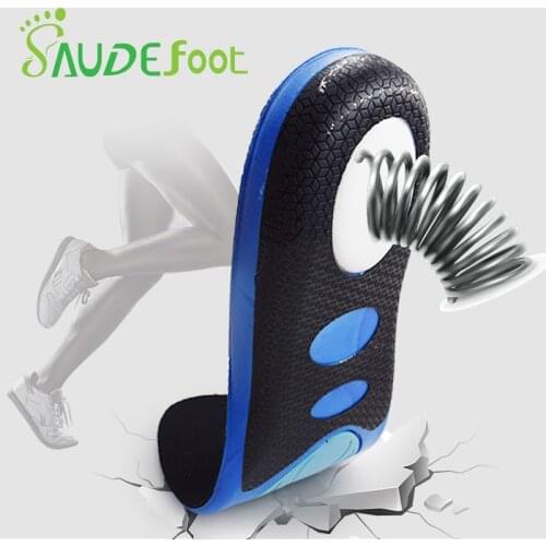 Shock-Absorbant Insole PU Flatfoot Arch Support Orthopedic Insoles To Ease The Pressure Of Air Movement Damping Cushion Padding