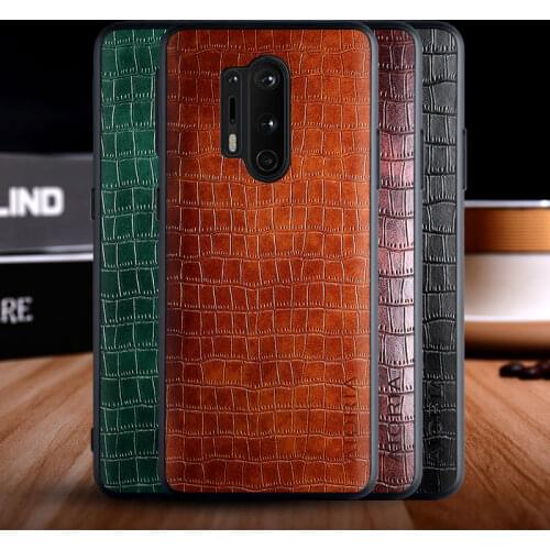 Case for Oneplus 8 Pro funda luxury crocodile pattern leather soft TPU hard phone cover for oneplus 8 pro case