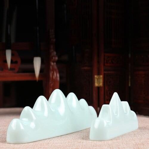 Calligraphy pen holder For Watercolor Ink Painting School Office Supplies Umitive 1 pcs Ceramic Writing Brush Holder Chinese
