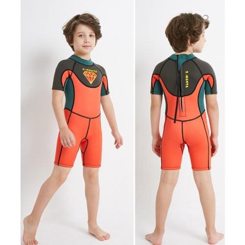 2.5MM Kids Neoprene Suit Diving Swimming Surf Wet suit for Girl wetsuits Long Sleeve Scuba Rash Guards Jump Suit for Boy