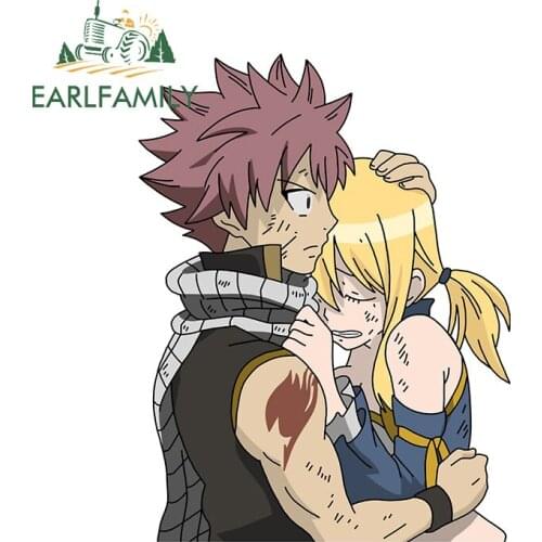 EARLFAMILY 13cm x 9.8cm for Anime Fairy Tail Natsu Funny Car Stickers Waterproof Air Conditioner Sunscreen Laptop Vinyl Car Wrap