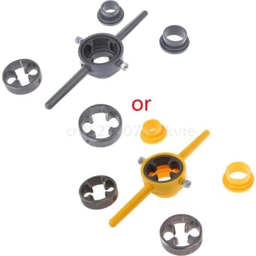 PVC Thread Maker Tools Kit NPT Die Set Pipe Threader For Pumps Pipes Hand Tool