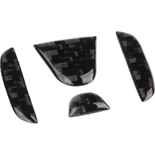 1Pcs Carbon Fiber Steering Wheel Decoration Sticker For Honda Civic, Accord, CRV, HRV, Pilot, Odyssey, Clarity All Car Models