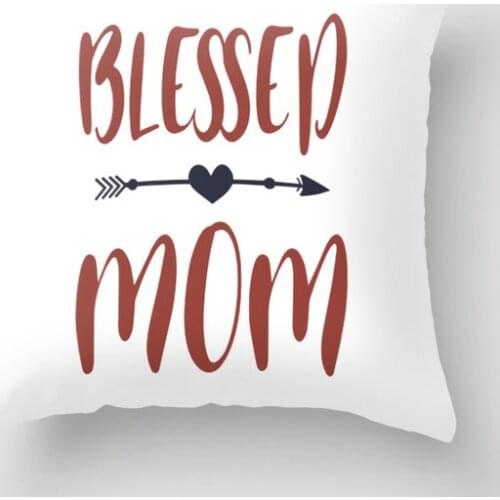 Custom Mom Cotton Linen Mothers Day Pillow Covers 18x18 Inch Home Decorative Throw Pillow Case Cushion Cover for Couch,Mom Gifts