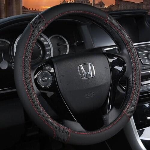 Eather Car Steering Wheel Cover Customized Size for Honda Civic 2016 ~ 2019 2020 10th Generation High Quality