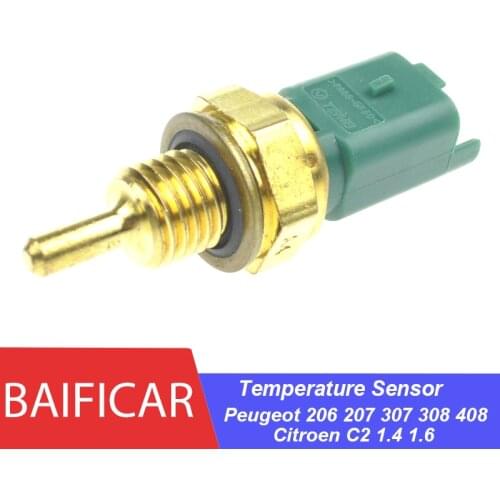 Brand New Genuine 2 Pin Temperature Sensor 9636777280 133897 PA66GF30 For Peugeot 206 207 307 308 408 C2 1.4 1.6 Citroen